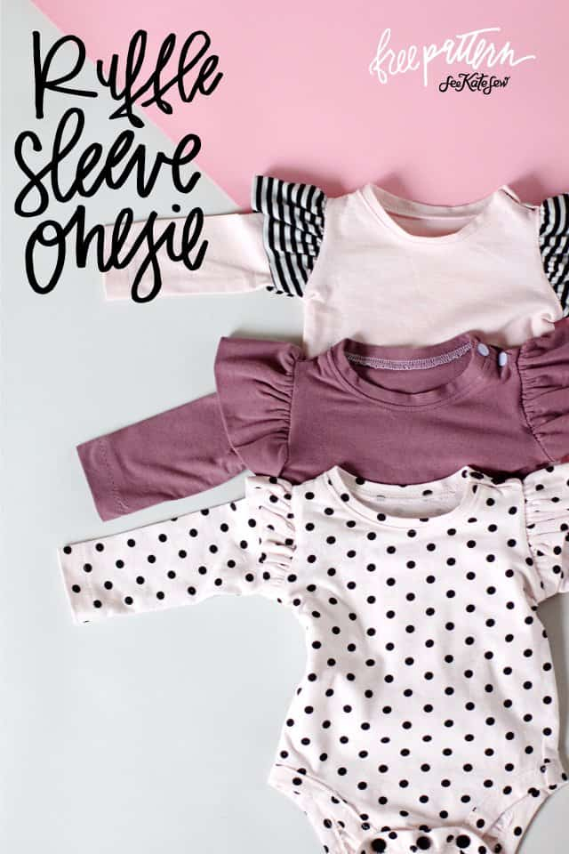 Ruffle Sleeve Onesie Basic Onesie Pattern FREE See 