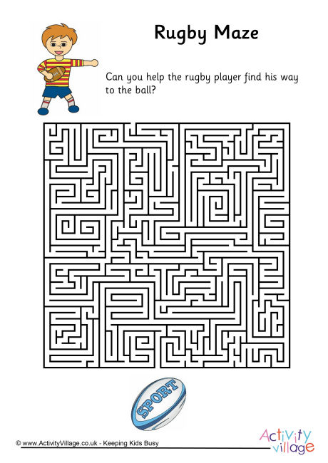Rugby Maze Hard