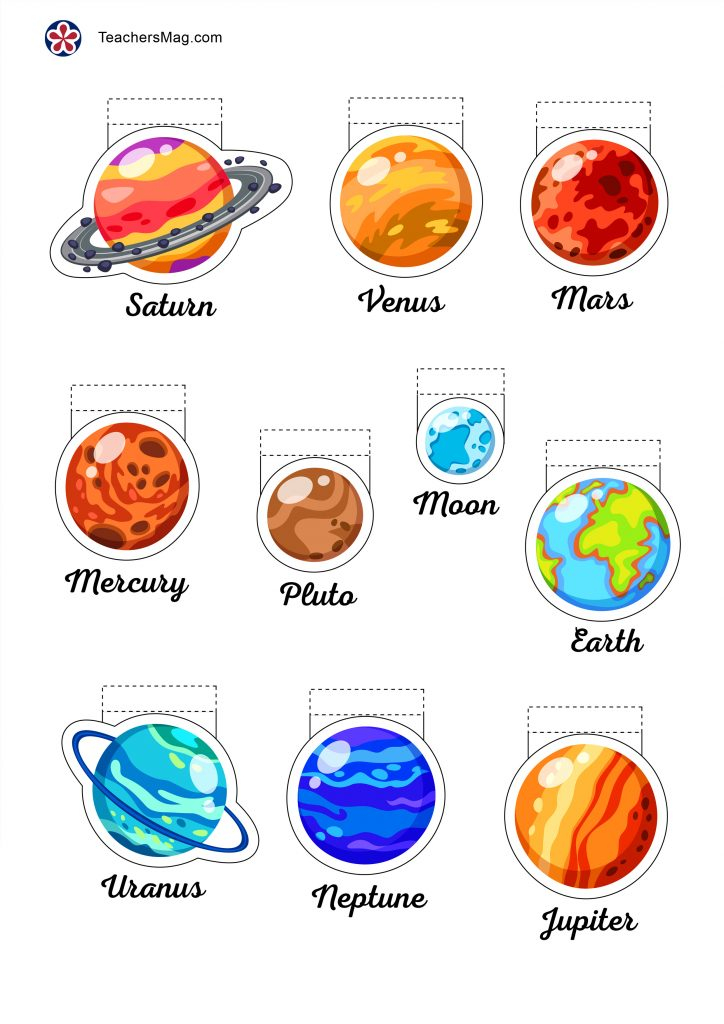 Solar System Printable Worksheet For Children 2 