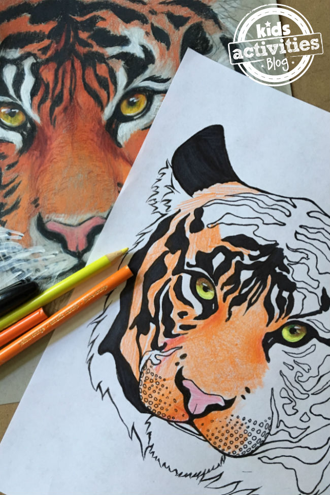 Tiger Coloring Pages For Kids