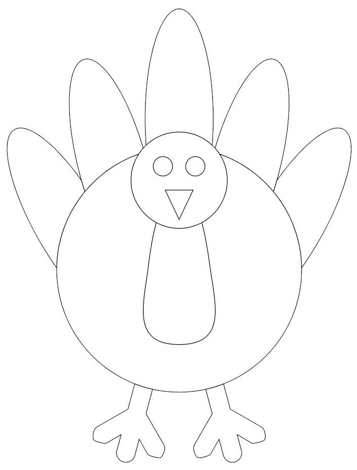 Tissue Paper Turkey Thanksgiving Crafts Preschool 