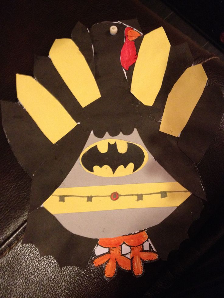 Turkey School Project We Disguised The Turkey As Batman
