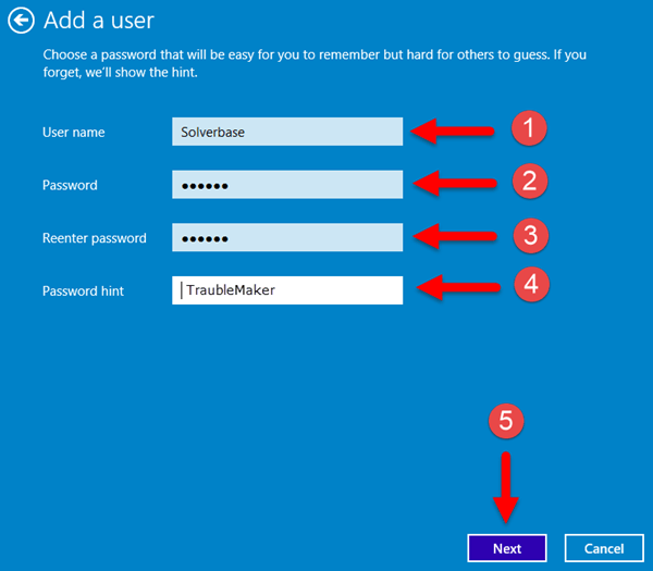 Windows 10 Create New User Account SolverBase