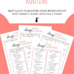 Zone Deep Cleaning Routine Free Printable My Organized