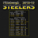 2018 2019 Pittsburgh Steelers Wallpaper Schedule