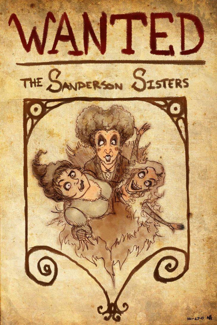 31 DOH The Sanderson Sisters Vintage Halloween Art 