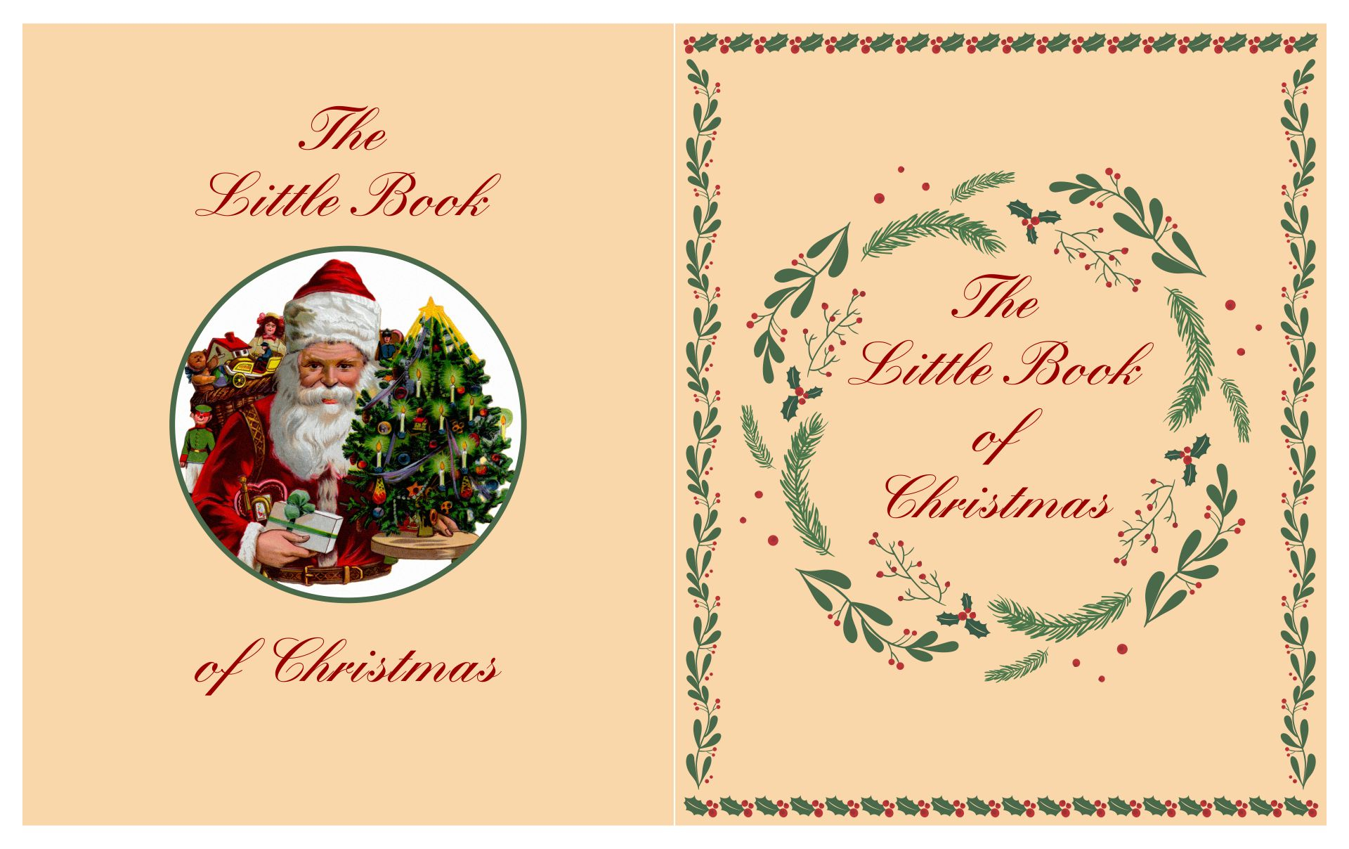 6 Best Christmas Miniature Printable Book Covers 