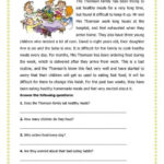 A Healthy LifeStyle Reading Comprehension Worksheets