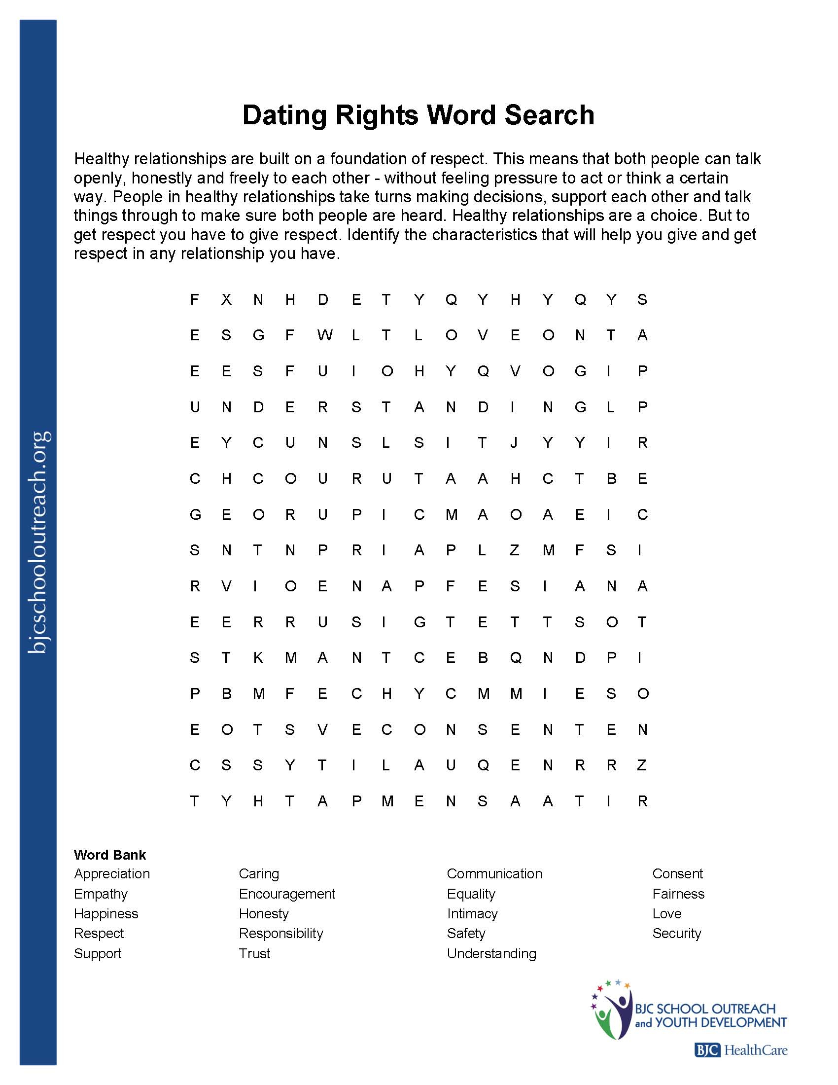 Addiction Recovery Word Search Wordmint Printable 