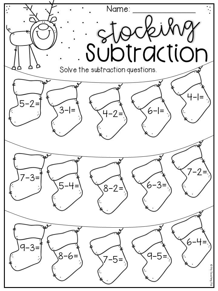 Christmas Worksheet Booklet Kindergarten First Grade