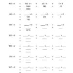 Distributive Property Of Multiplication Worksheets