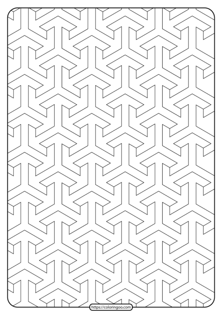 Free Printable Geometric Pattern PDF Book 011