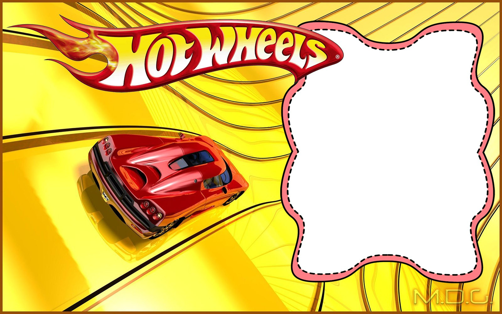Free Printable Hot Wheels Invitation Templates For 