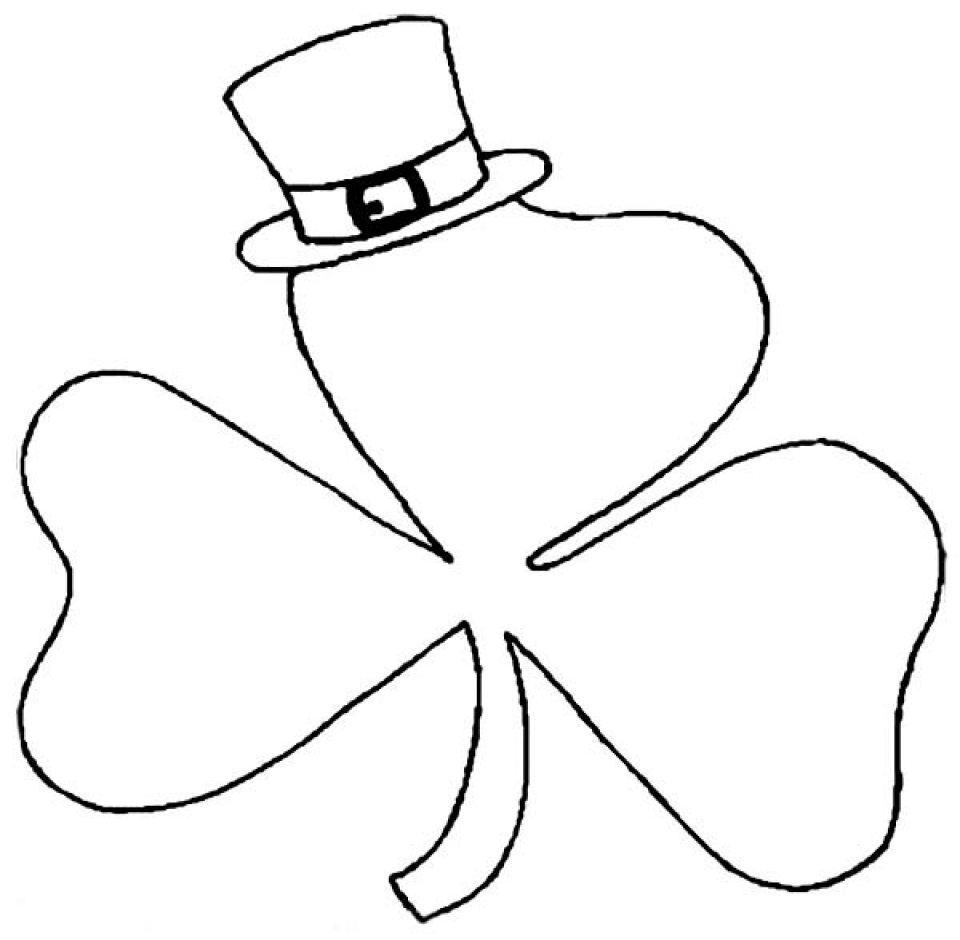 Get This Free Picture Of Shamrock Coloring Pages Prmlr