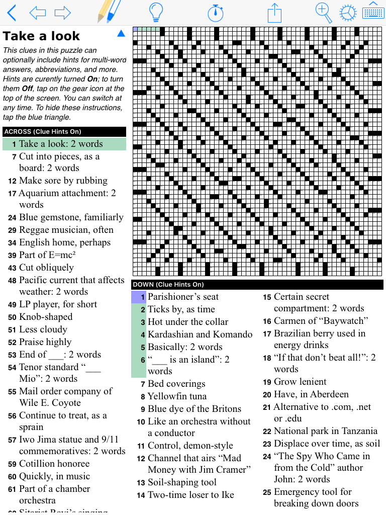 Giant Crosswords