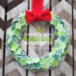 Happy Holidays Printable Holly Leaf Wreath Tatertots