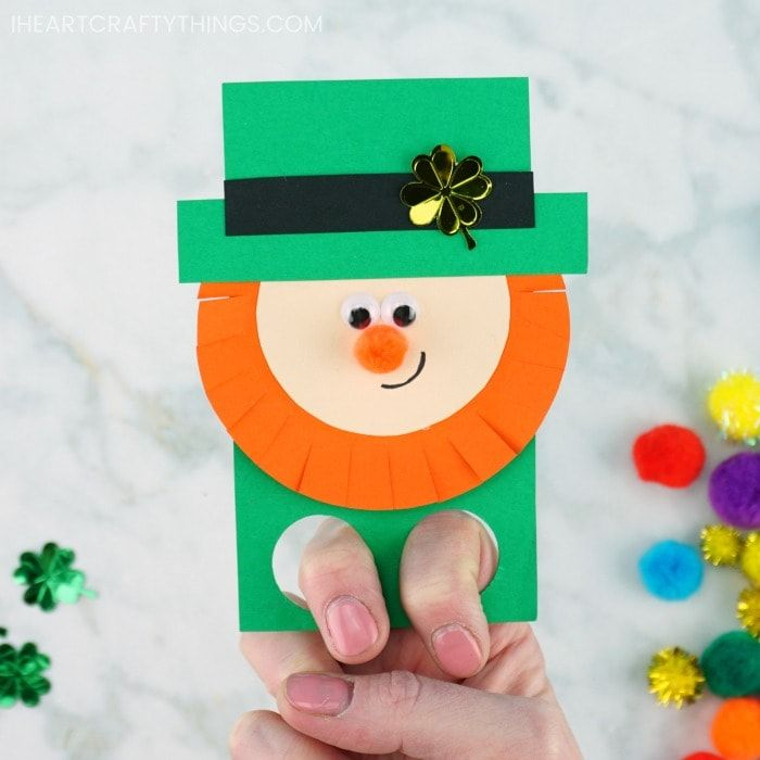 How To Make Awesome Leprechaun Finger Puppets In 2020 