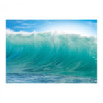 IKEA Premiar HAWAII WAVES Blue WALL ART Print HUGE Surfer