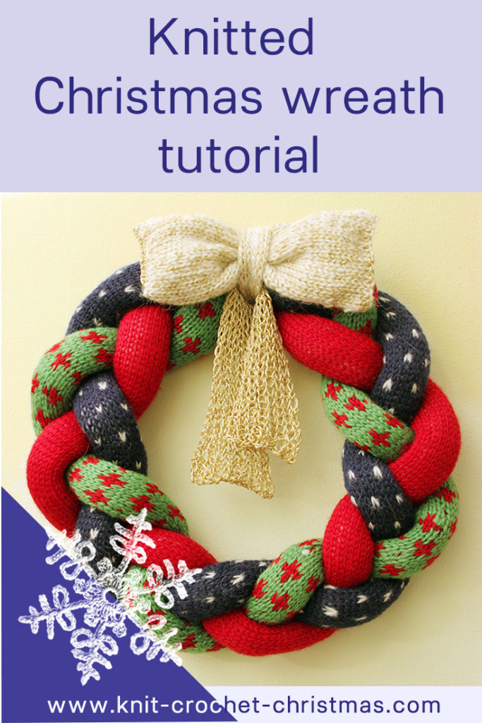 Knitted Christmas Wreath Knit Crochet Christmas