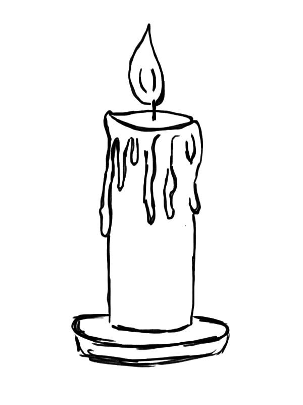 Light Candle Coloring Pages Light Candle Coloring Pages 