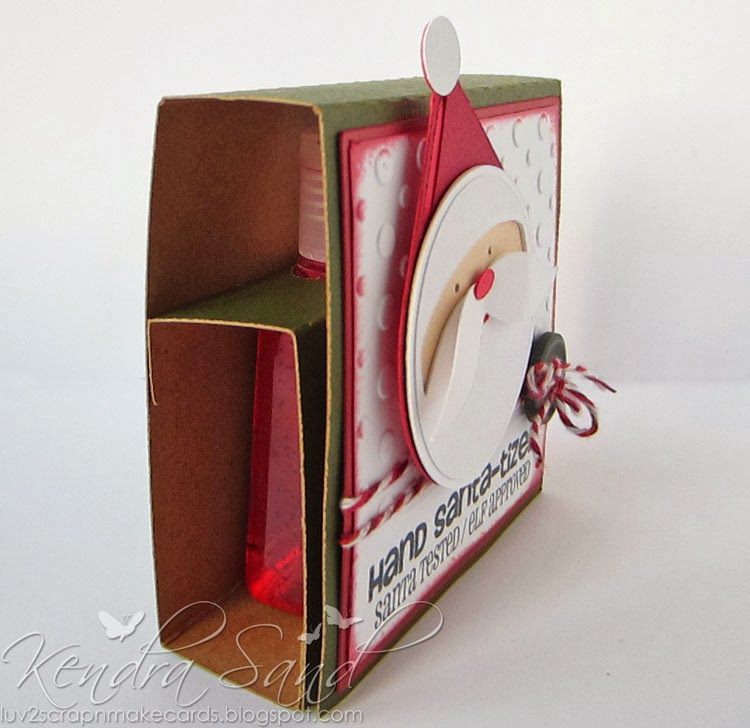 Luv 2 Scrap N Make Cards Hand Santa tizer Packages