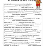 Mad Libs Basketball Game Parts Of Speech Worksheets