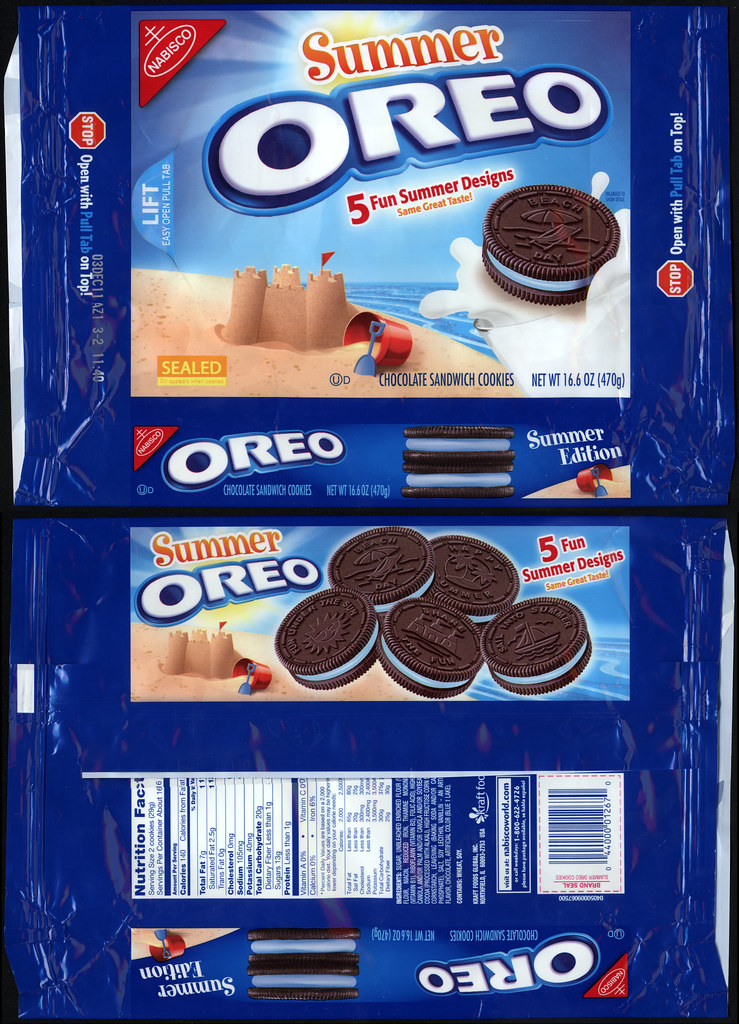 Nabisco Oreo Summer Cookie Package 2011 I Had 