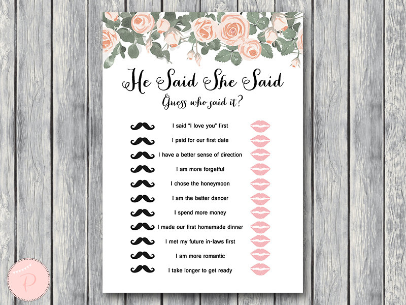 Pink Floral Bridal Shower Game Printable Bride Bows