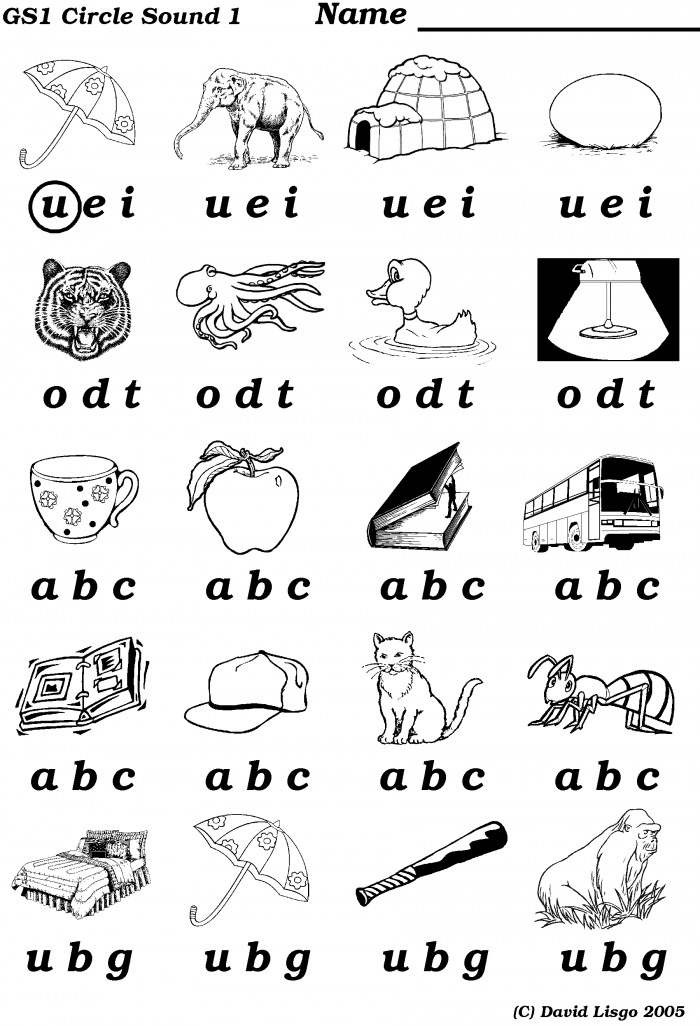 Sound Out Letters Worksheets 99Worksheets