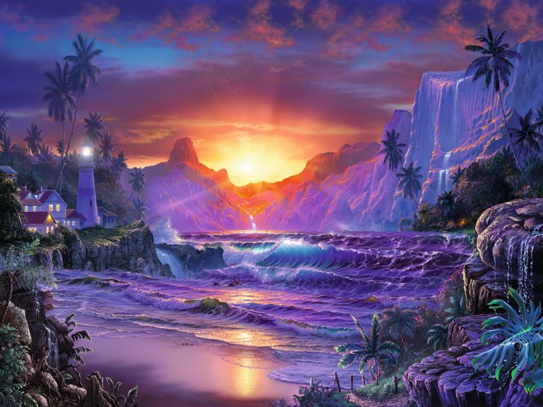 SUNRISE IN PARADISE 1500 PIECE JIGSAW PUZZLE RAVENSBURGER