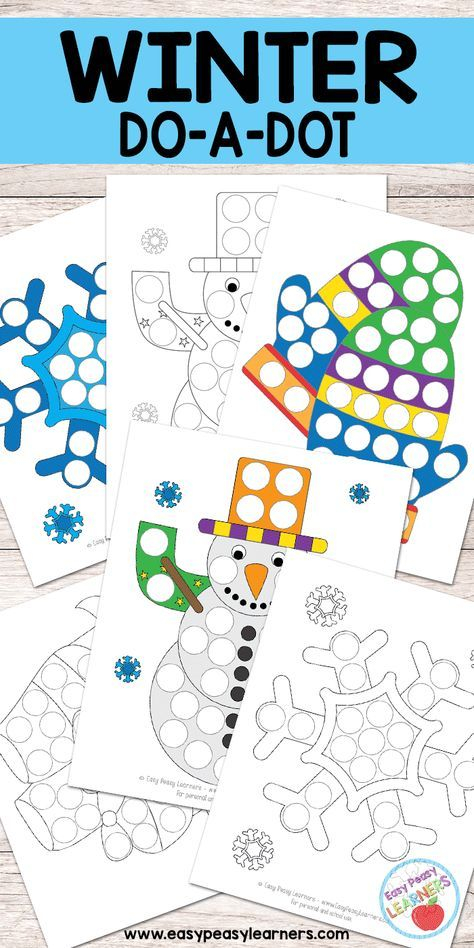 Winter Do A Dot Printables Winter Theme Preschool Dot 