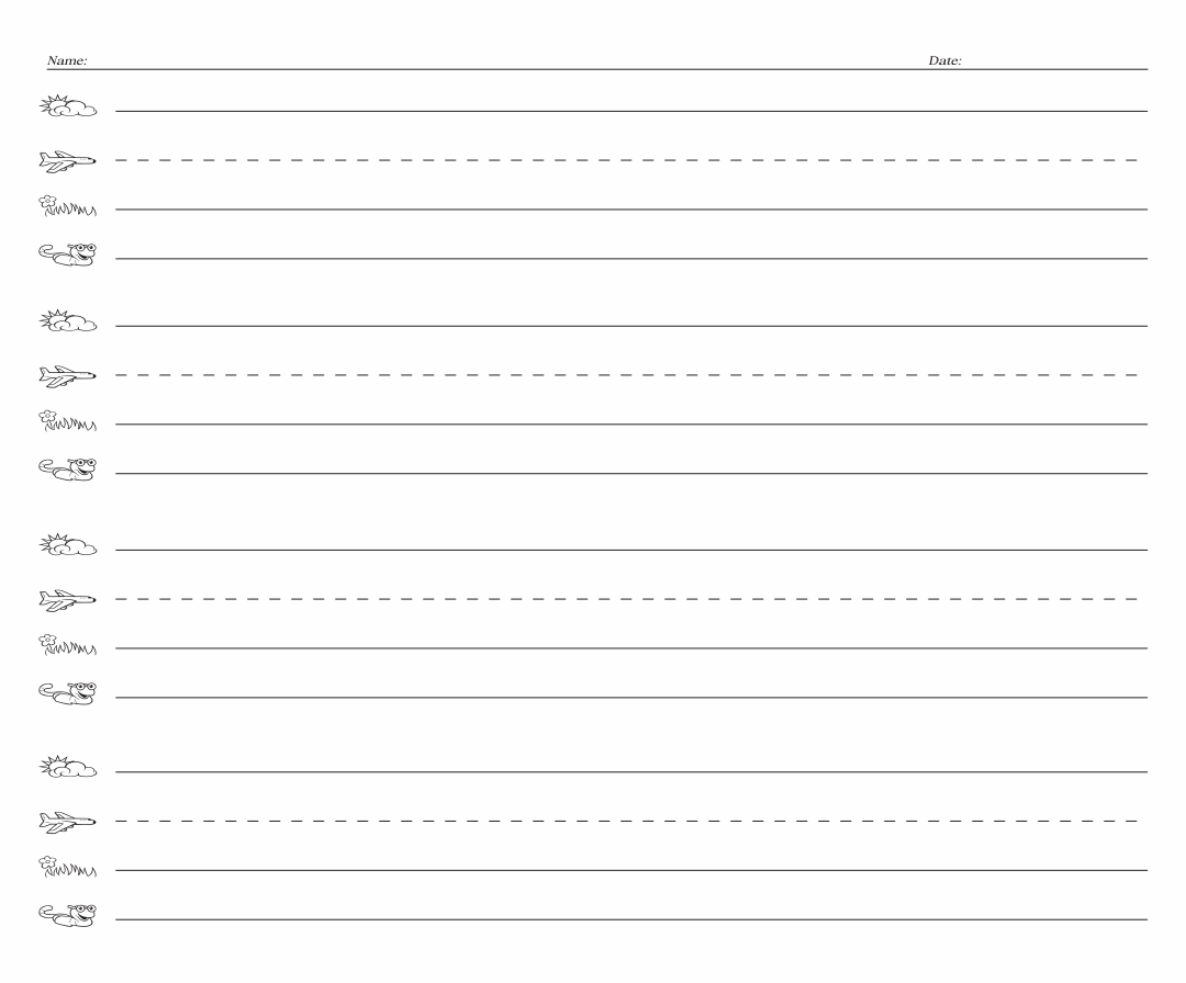 10 Best Fundations Lined Paper Printable Printablee