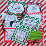 12 Days Of Christmas Printable Tags Secret Santa Labels For Etsy