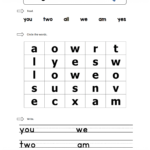 1St Grade Sight Words Printables Worksheets Printable Worksheets