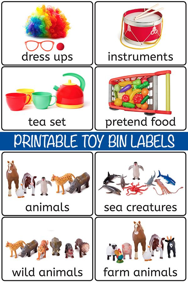 28 Free Printable Toy Bin Labels For Playroom Storage Preschool 