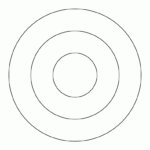 3 Concentric Circles Circle Clipart Circle Template