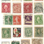 4x6 Inch Digital Collage Sheet Vintage Stamps Scan Printable Etsy In