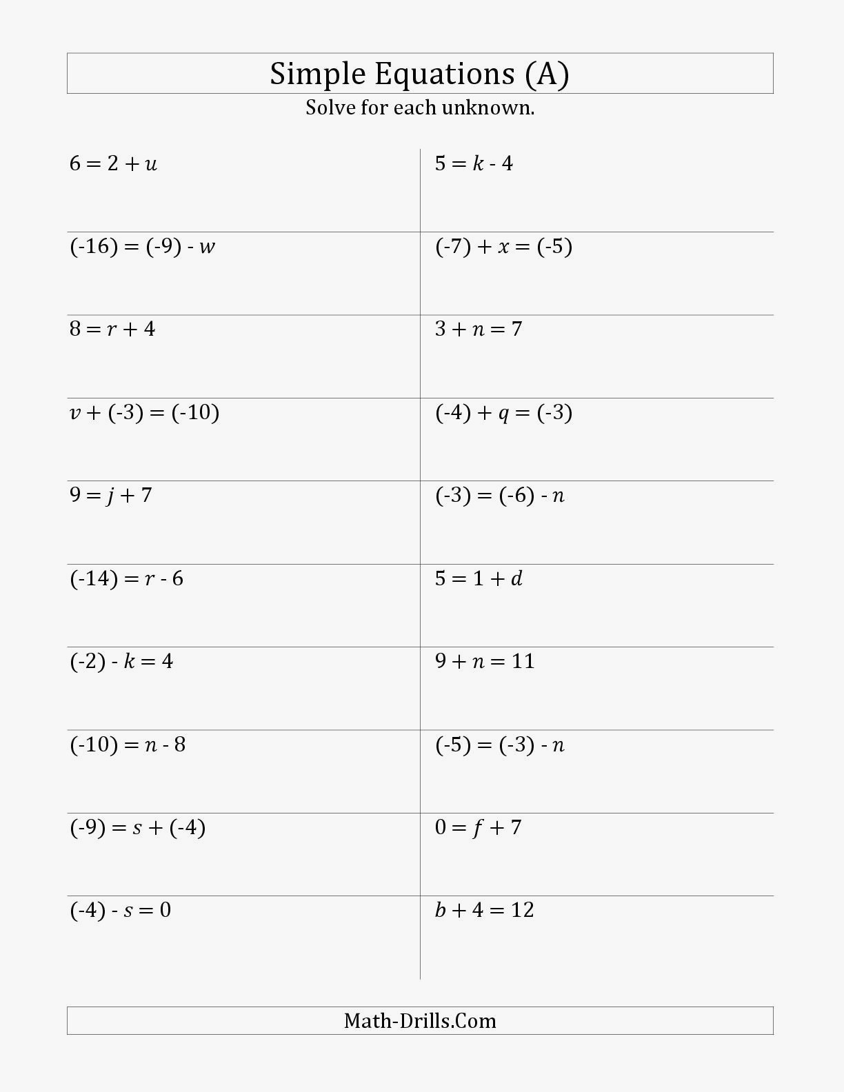 51 New Of Pre Algebra Worksheets Pictures Db excel