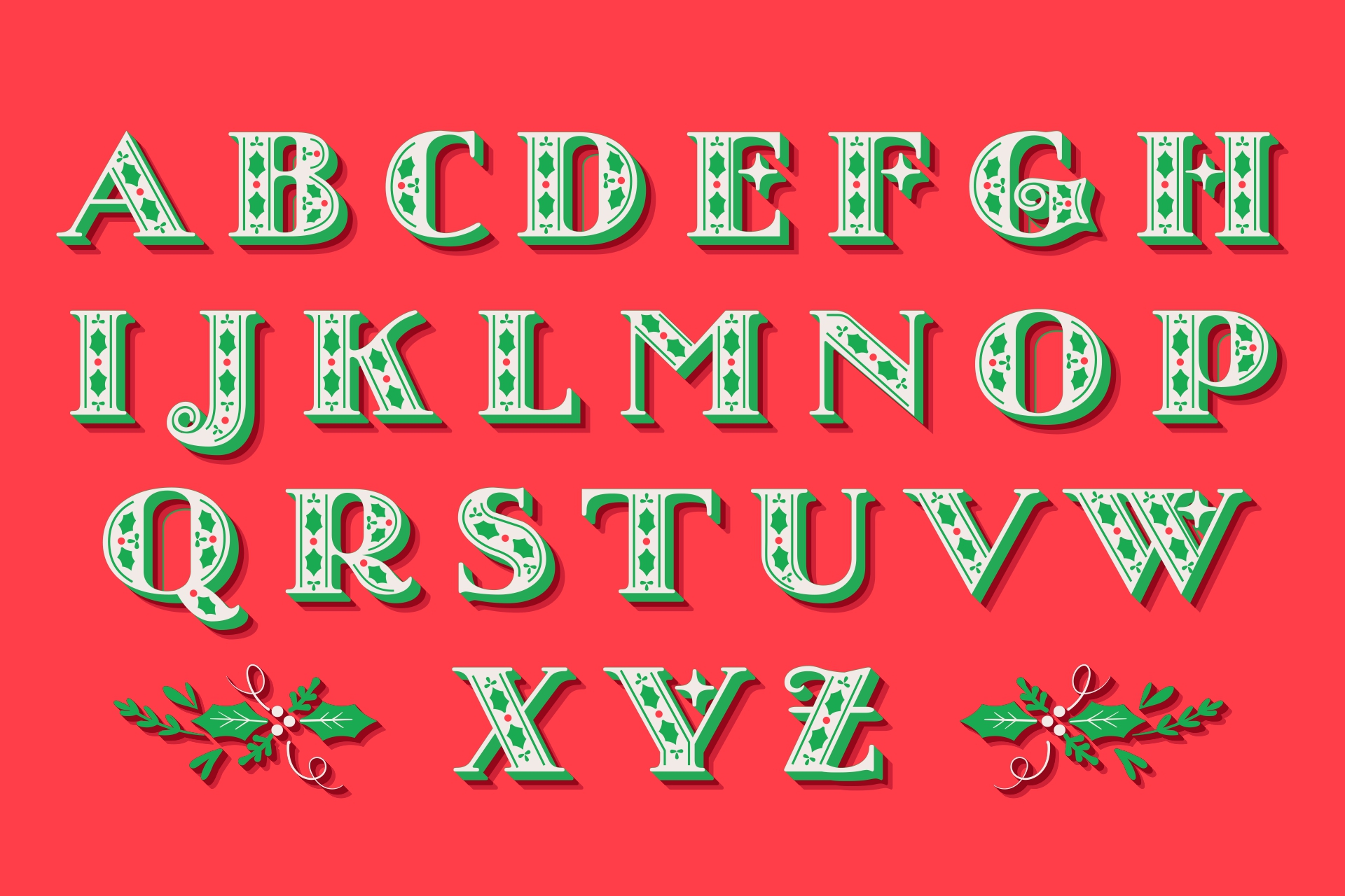 6 Best Christmas Printable Stencil Letters Printablee