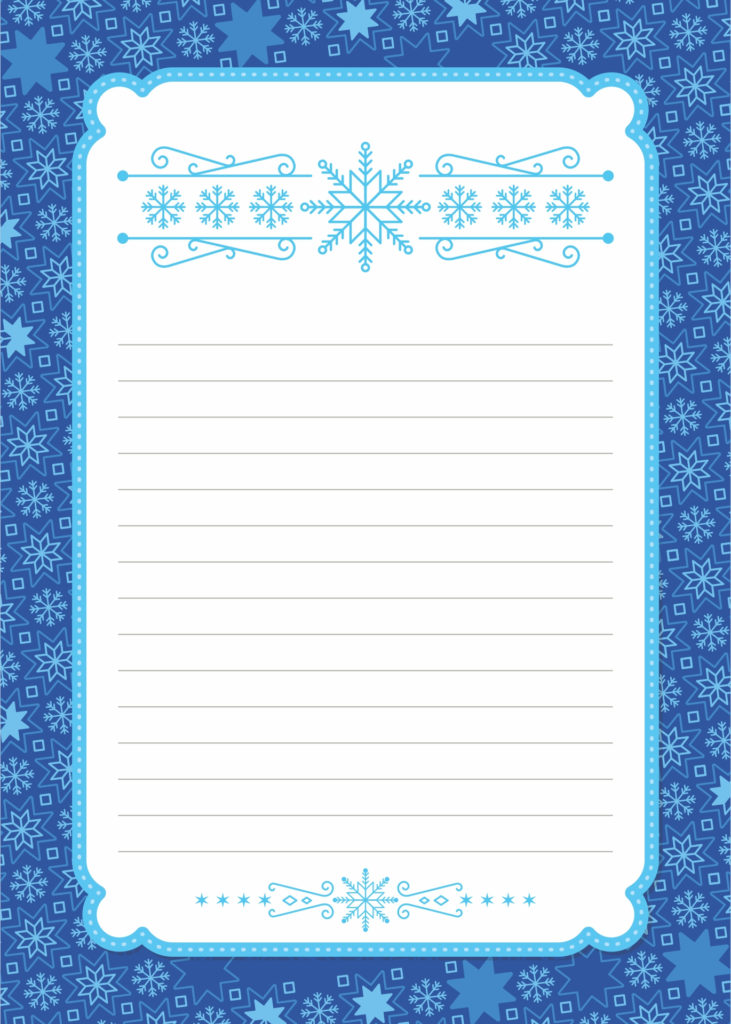 6 Best Christmas Writing Paper Template Printable 
