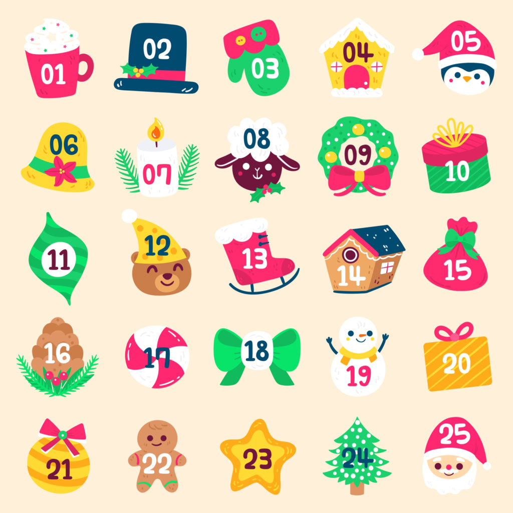 6 Best Free Printable Christmas Numbers 1 To 31 Printablee