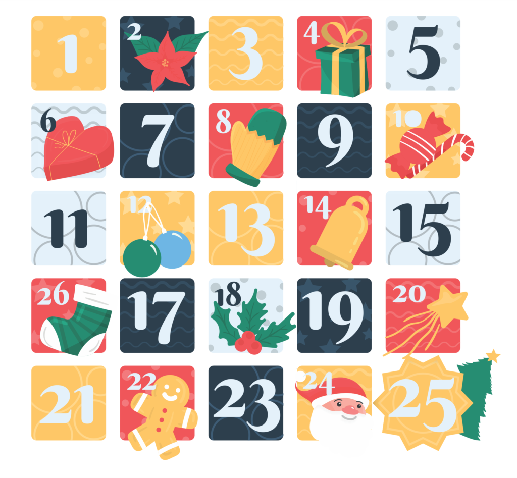 6 Best Free Printable Christmas Numbers 1 To 31 Printablee