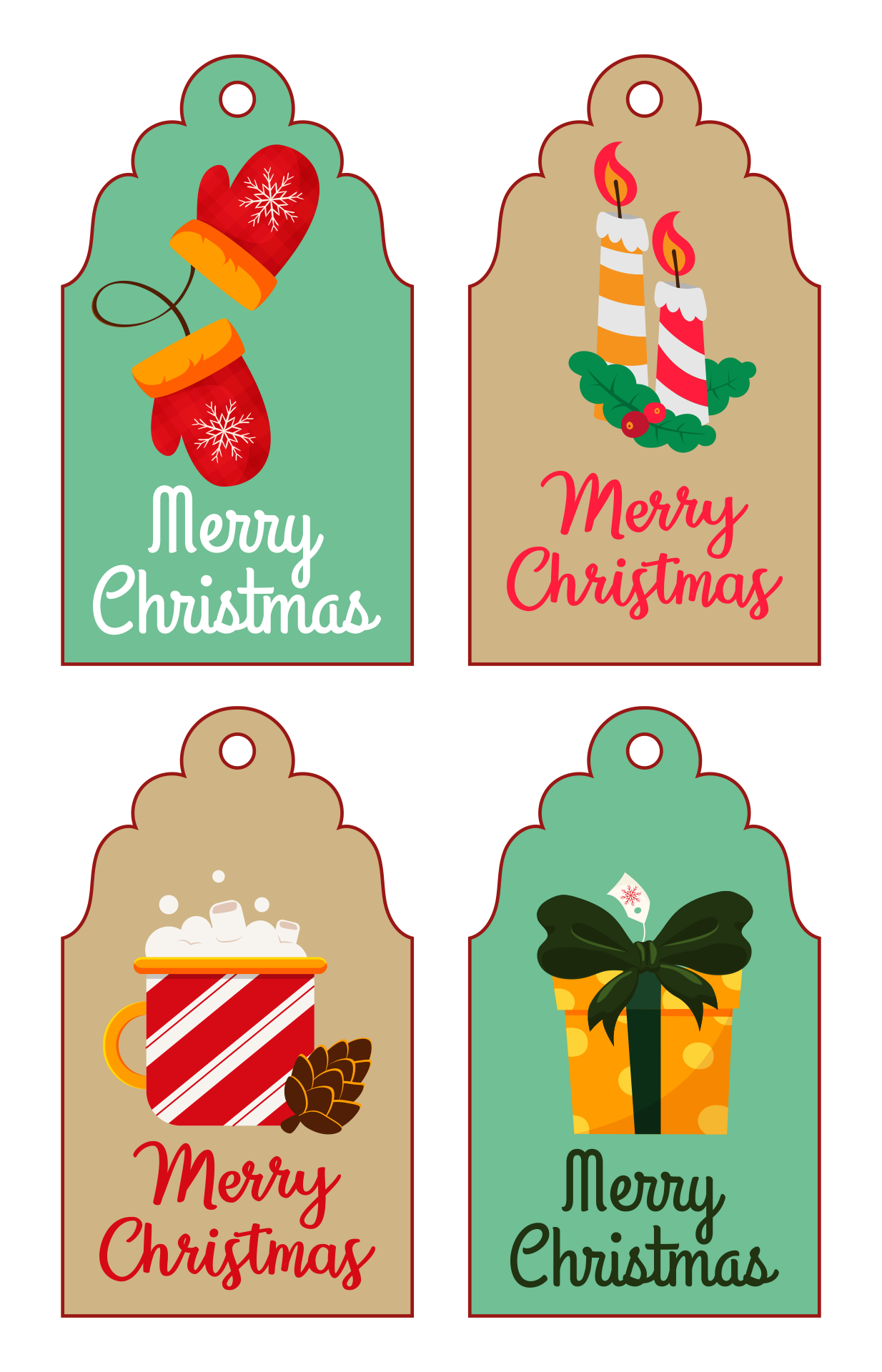 8 Best Printable Christmas Present Tags Printablee