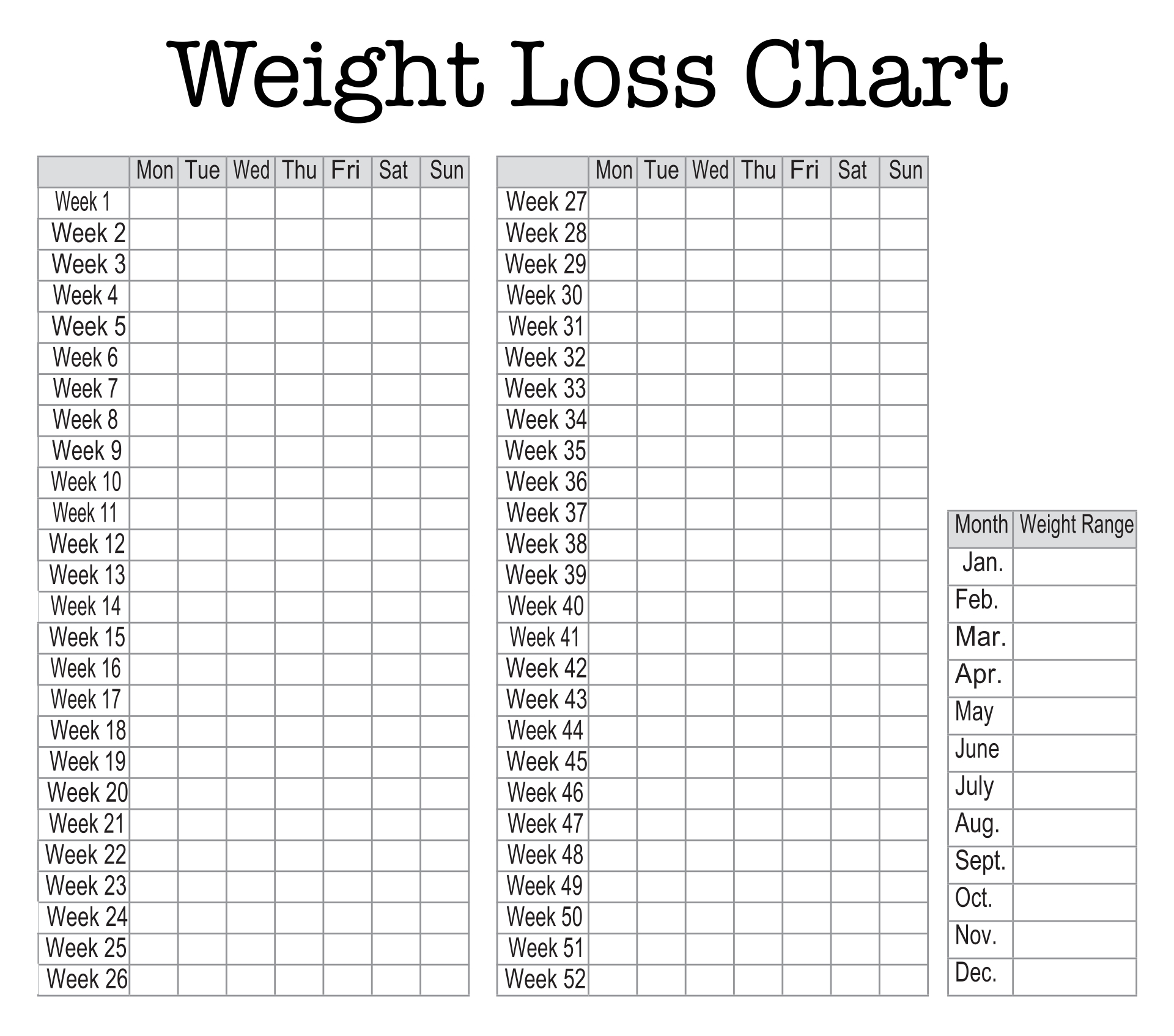 8 Best Weight Loss Journal Template Printable Printablee