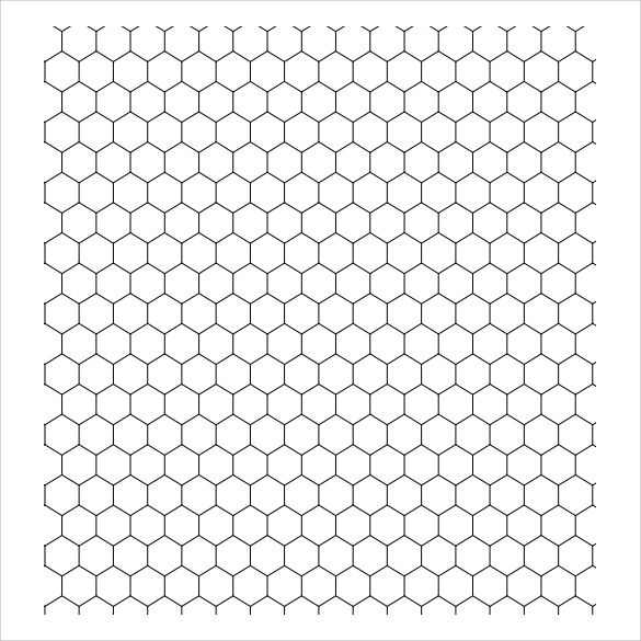 8 Sample Hexagonal Graph Papers Sample Templates