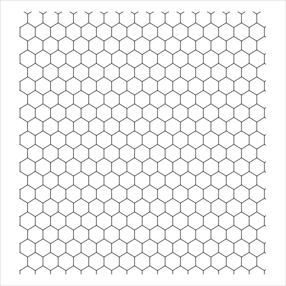 8 Sample Hexagonal Graph Papers Sample Templates