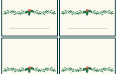 9 Best Printable Christmas Place Cards Printablee