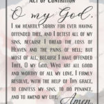 Act Of Contrition Prayer Card Catholic Printable Catholic Etsy