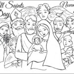 All Saints Day Coloring Page Activity Shelter In 2020 Saint