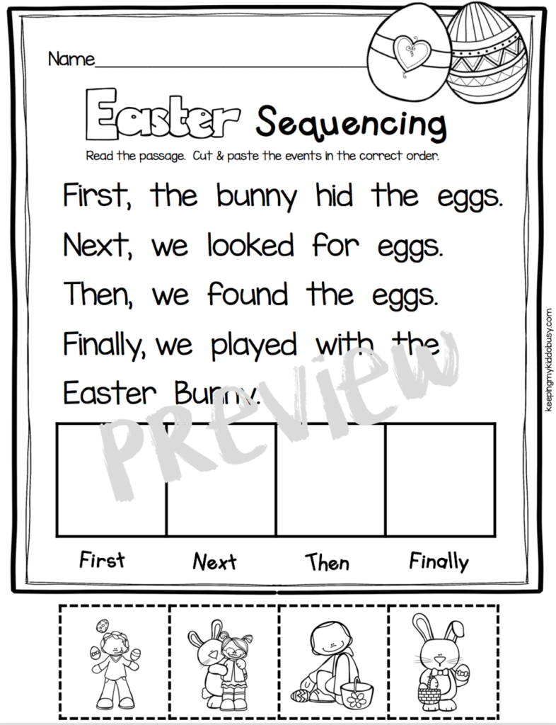 April In Kindergarten FREE WORKSHEETS Keeping My Kiddo Busy